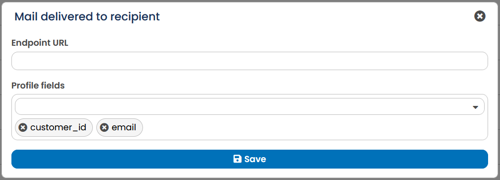 This image shows the detailed view of a new webhook.